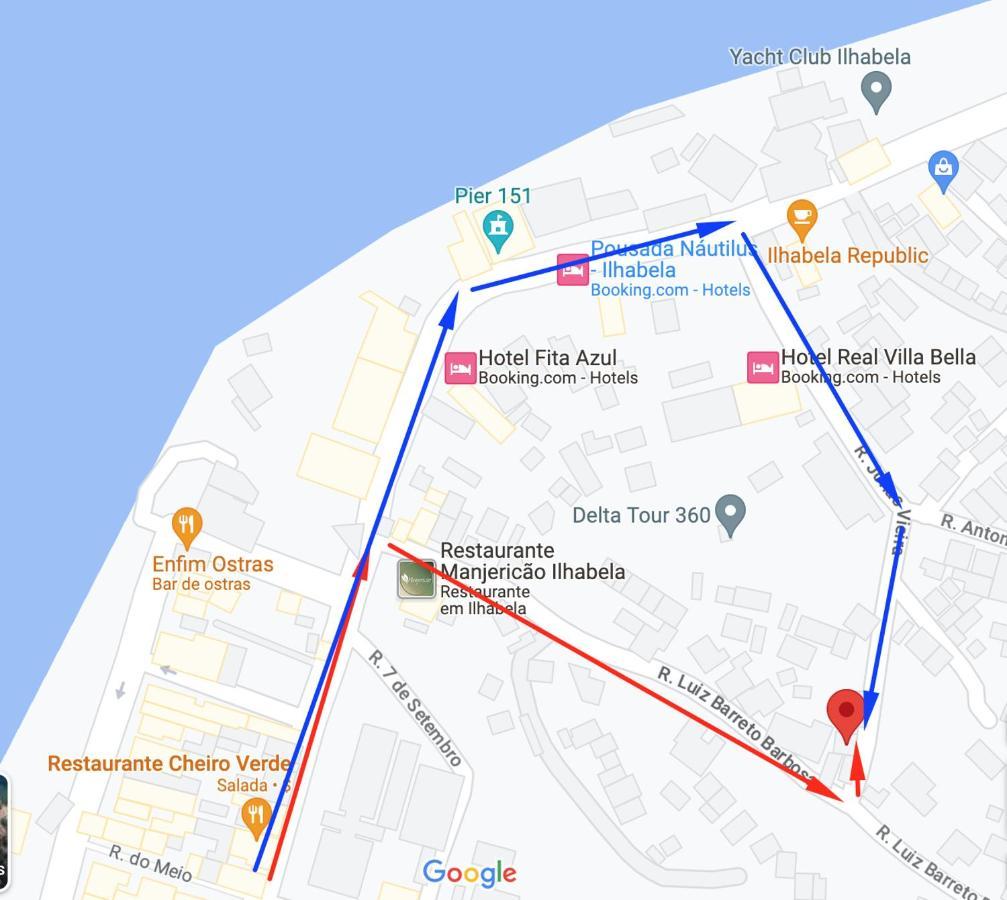 Apartamento Charmoso Com Vista Para O Mar Ilhabela Esterno foto